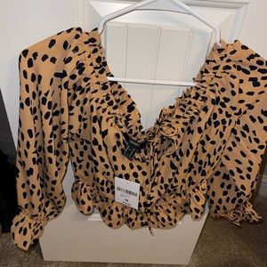 Forever 21 cheetah top size medium never worn tags still on